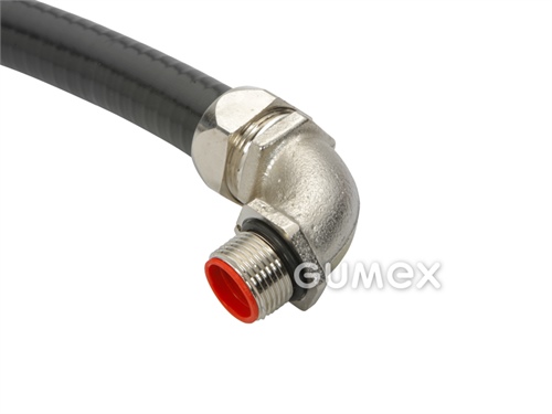 Verbinder NORTIGHT CB90 198 M, Größe 1/2", Außengewinde M20x1,5mm, IP67, 90°-Winkel, Messing, 